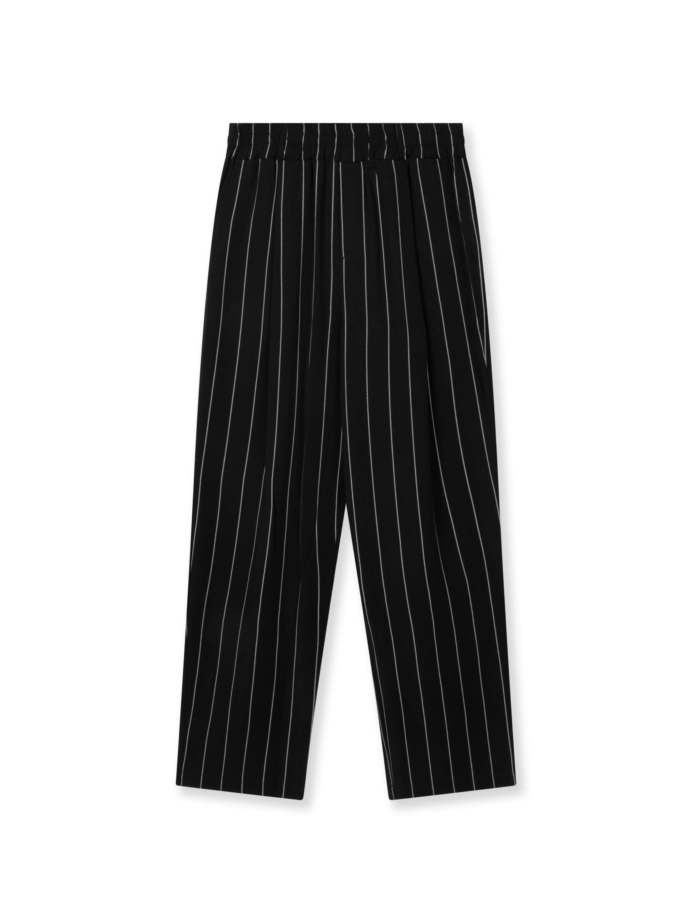 10Days Tapered Broek in Zwart: voorkant