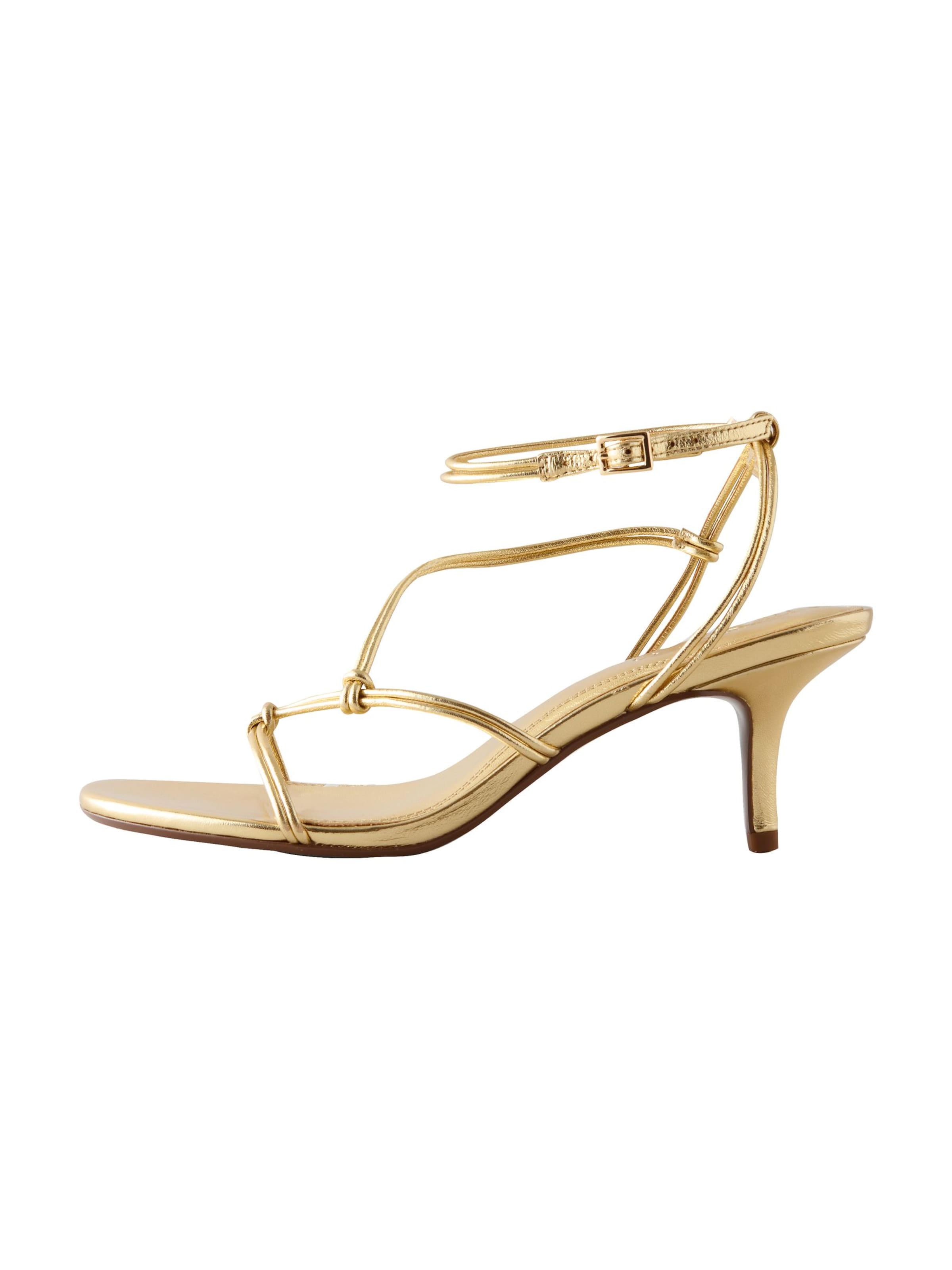 Next Sandales à lanières 'Forever Comfort' en or, Vue avec produit