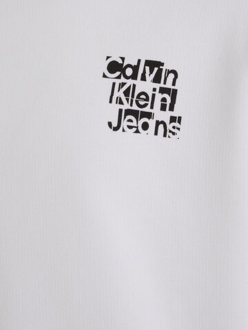 Calvin Klein Jeans Μπλούζα φούτερ σε λευκό