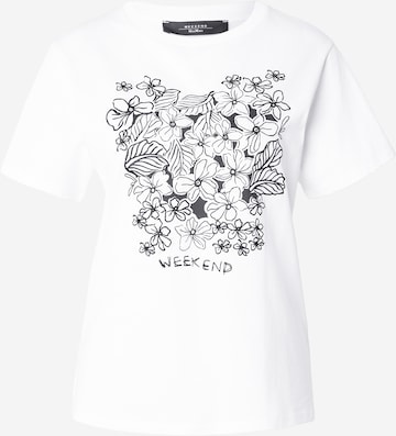 T-shirt 'BORA' Weekend Max Mara en blanc : devant
