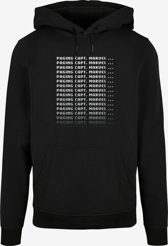 ABSOLUTE CULT Sweatshirt 'Captain Marvel - Paging Cpt. Marvel' in Black: front