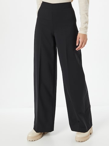 DRYKORN Wide leg Pleated Pants 'Before' in Black: front