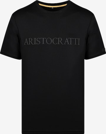 ARISTOCRATTI Shirt 'SIGNATURE – Premium T-Shirt Made from Signature Cotton' in Schwarz: Vorderseite