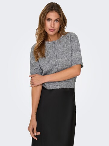 JDY Knit Cardigan 'JDYALVA' in Grey