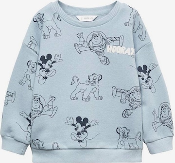 MANGO KIDS Sweatshirt 'Hoorray' i blå: framsida