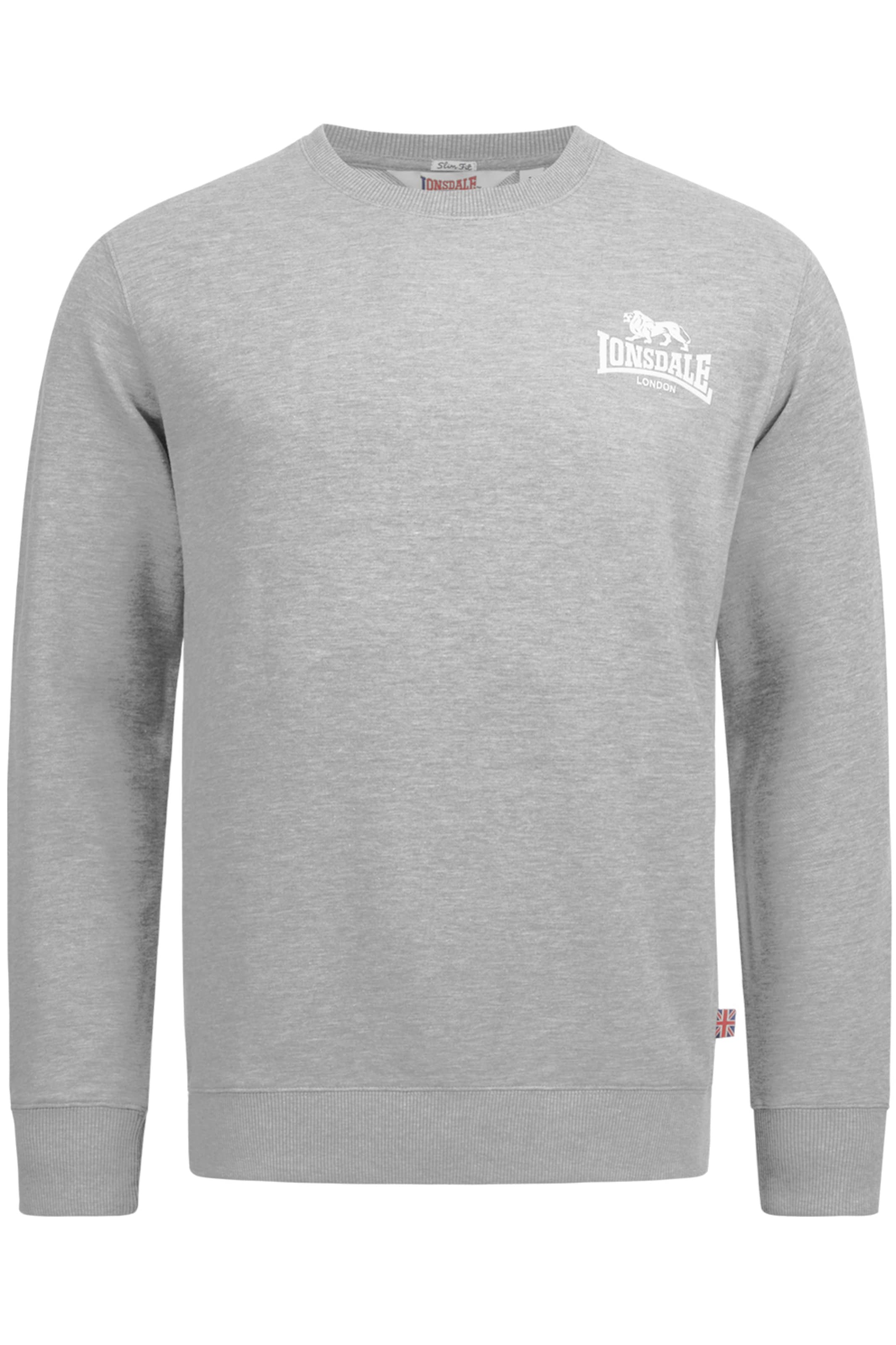LONSDALE Sweatshirt 'LONGRIDGE' i grå: framsida