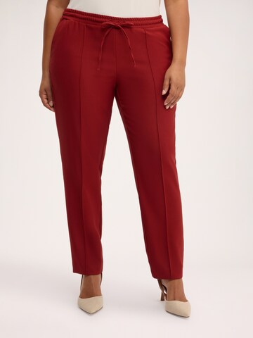 Fiorella Rubino - Slimfit Pantalón en rojo