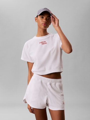 Haut Calvin Klein Jeans en blanc : devant