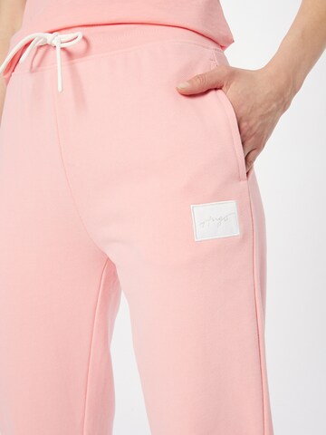 Effilé Pantalon 'Easy' HUGO Red en rose