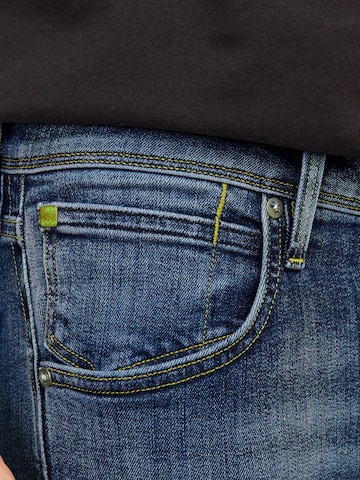 Jack & Jones Plus - Slimfit Vaquero 'JJGlenn JJFox' en azul