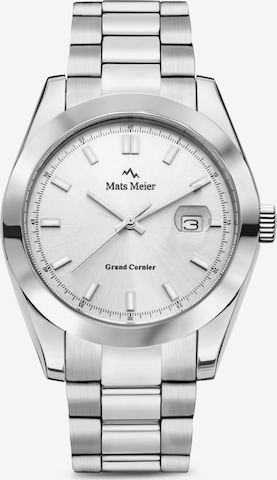 Mats Meier Analoog horloge in Zilver: voorkant