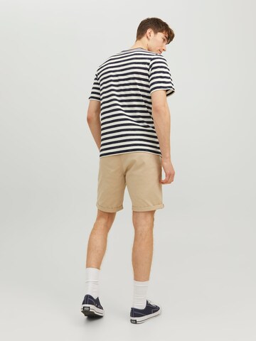 JACK & JONES regular Lærredsbukser 'JPSTDave' i beige
