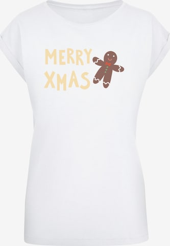 T-shirt 'Gingerbread Lebkuchen' F4NT4STIC en blanc : devant