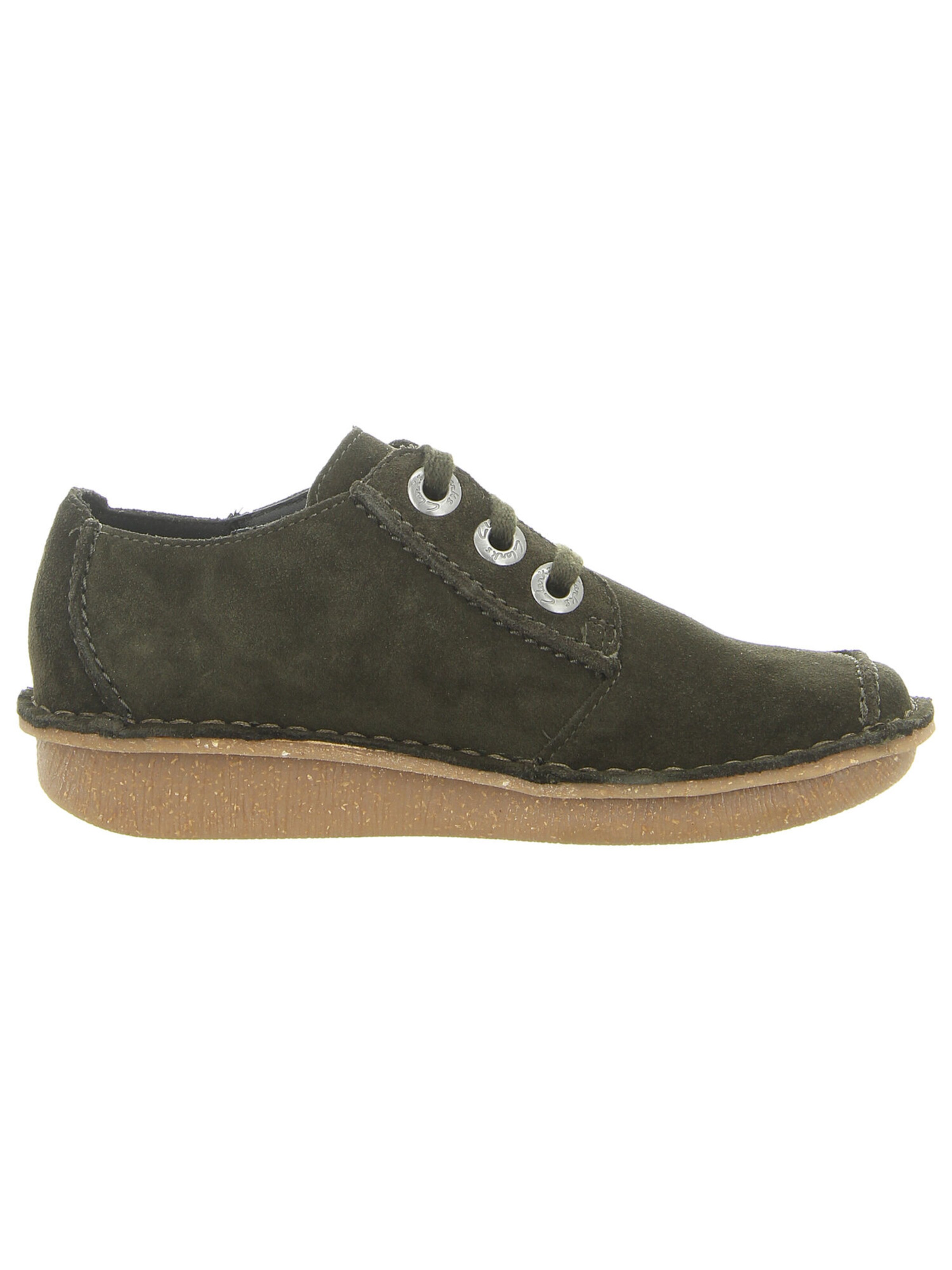 CLARKS Schnürschuh in Grün