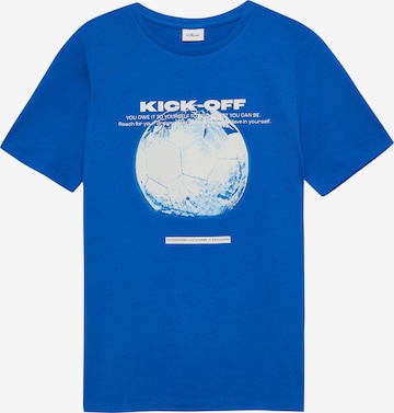 s.Oliver Shirt in Blauw: voorkant