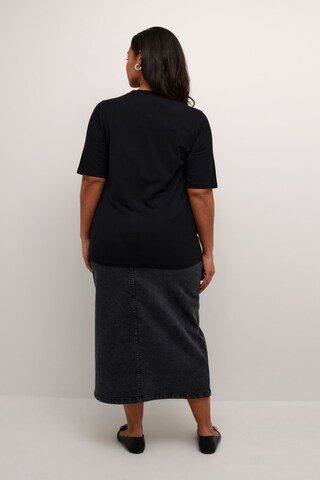 KAFFE CURVE Shirt 'Faya' in Zwart
