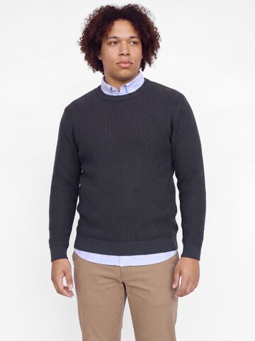 Jack & Jones Plus Svetr 'JPRBlustanley' – modrá: přední strana