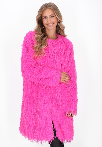 IZIA Tussenmantel in Roze: voorkant