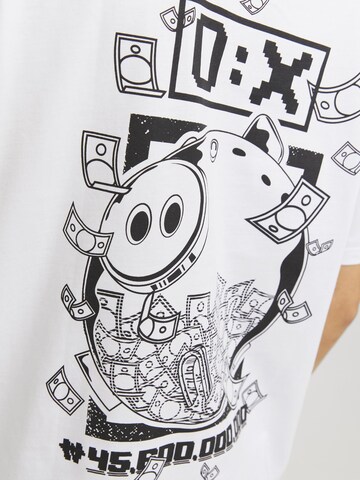 T-Shirt 'JJSquidgame' JACK & JONES en blanc