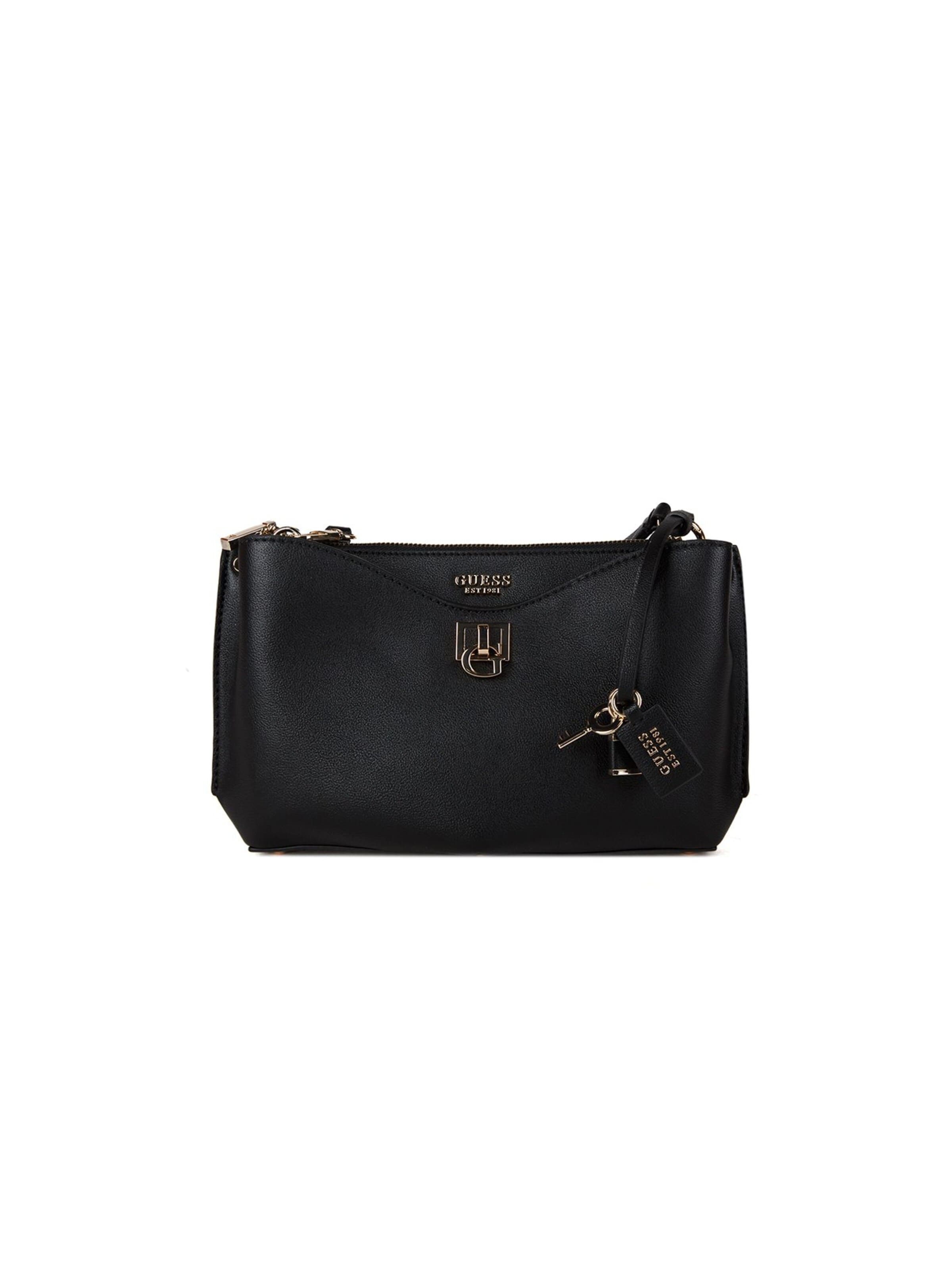 Borsa a spalla di GUESS in nero: frontale