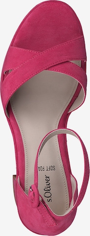 s.Oliver Strap sandal in Pink