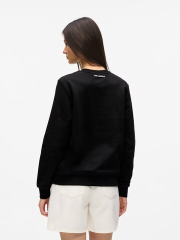 Felpa 'Ikon' di Karl Lagerfeld in nero