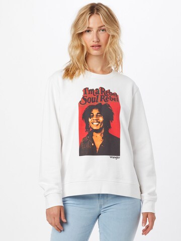 WRANGLER Sweatshirt in White: front