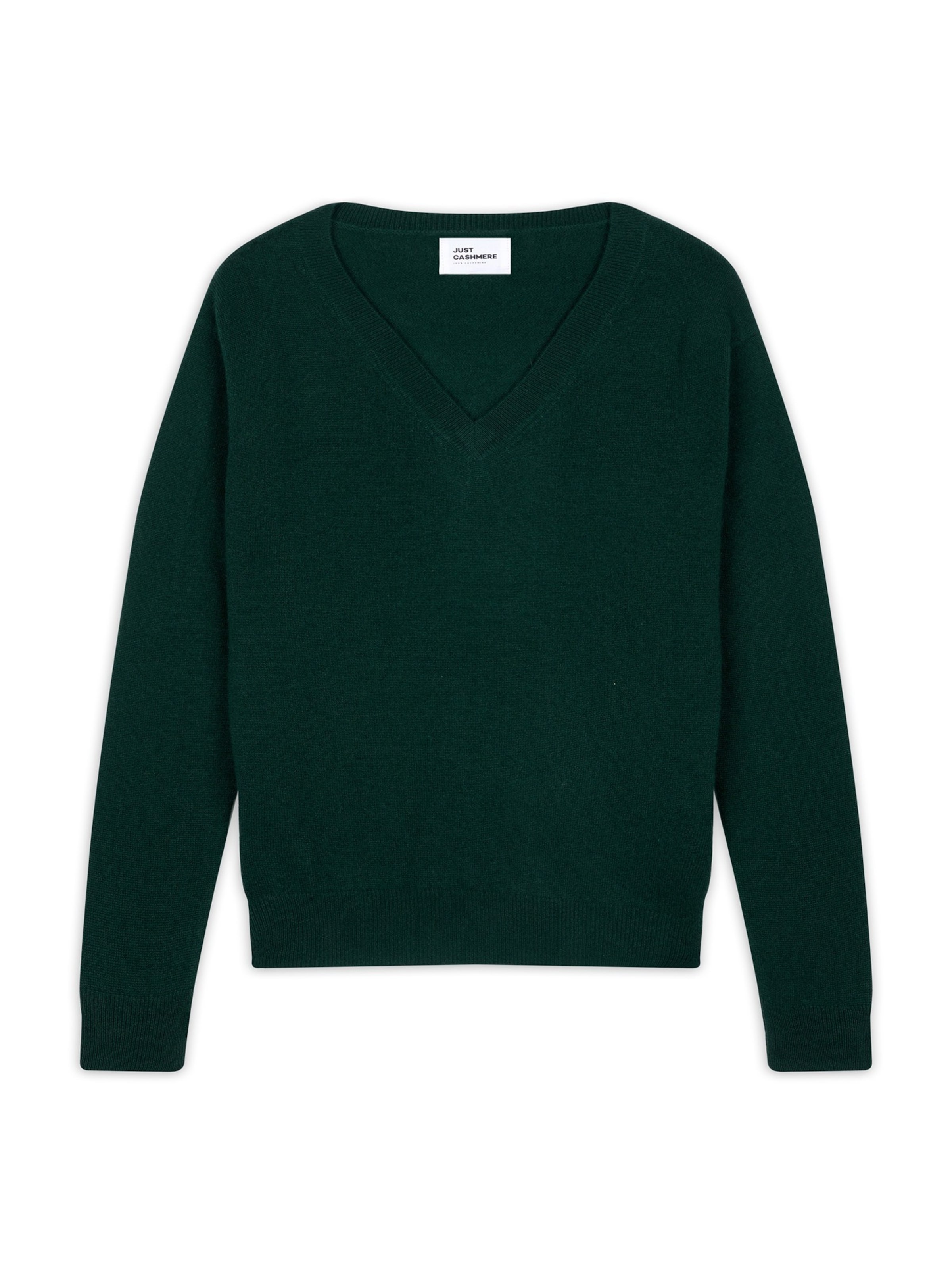 zaļš JUST CASHMERE Džemperis 'Nora': no priekšpuses