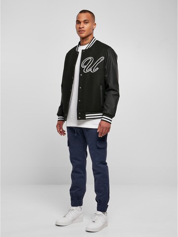 Urban Classics Between-season jacket 'Big U' in Black