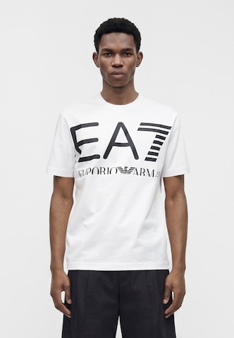 EA7 Emporio Armani Funkcionalna majica | bela barva: sprednja stran