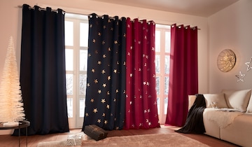 MY HOME Curtains & Drapes in Black