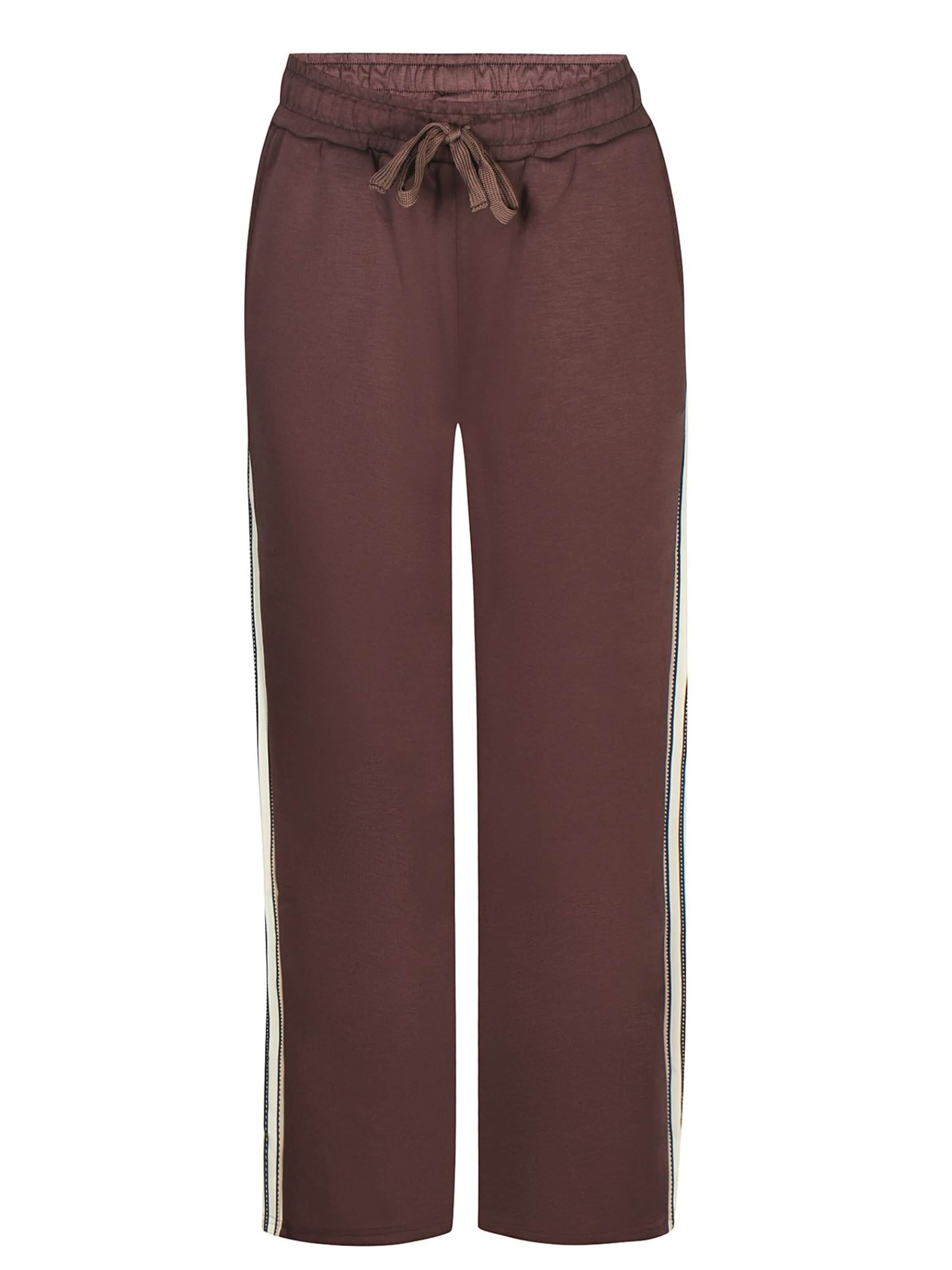 Wide Leg Pantalon 'Hetta 275' ze-ze en marron : devant