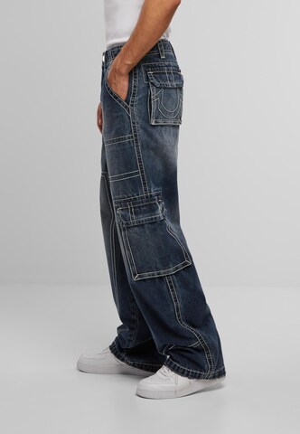 Wide Leg Jeans cargo True Religion en bleu