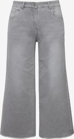 Ulla Popken Wide leg Jeans in Grey: front
