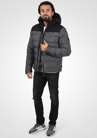 INDICODE JEANS Winterjacke 'Gaius' in Grau