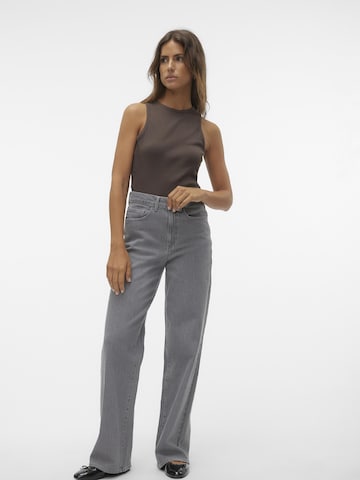 VERO MODA Wide Leg Jeans 'Mathilde' in Grau