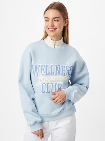 Sweat-shirt 'Riley' Gina Tricot en bleu : devant