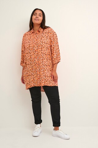 KAFFE CURVE Blouse 'Sonna' in Oranje