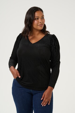 Camicia da donna 'KC Cacanna' di KAFFE CURVE in nero: frontale