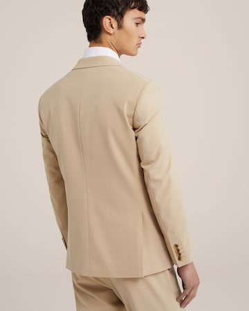 Coupe slim Veste de costume WE Fashion en beige