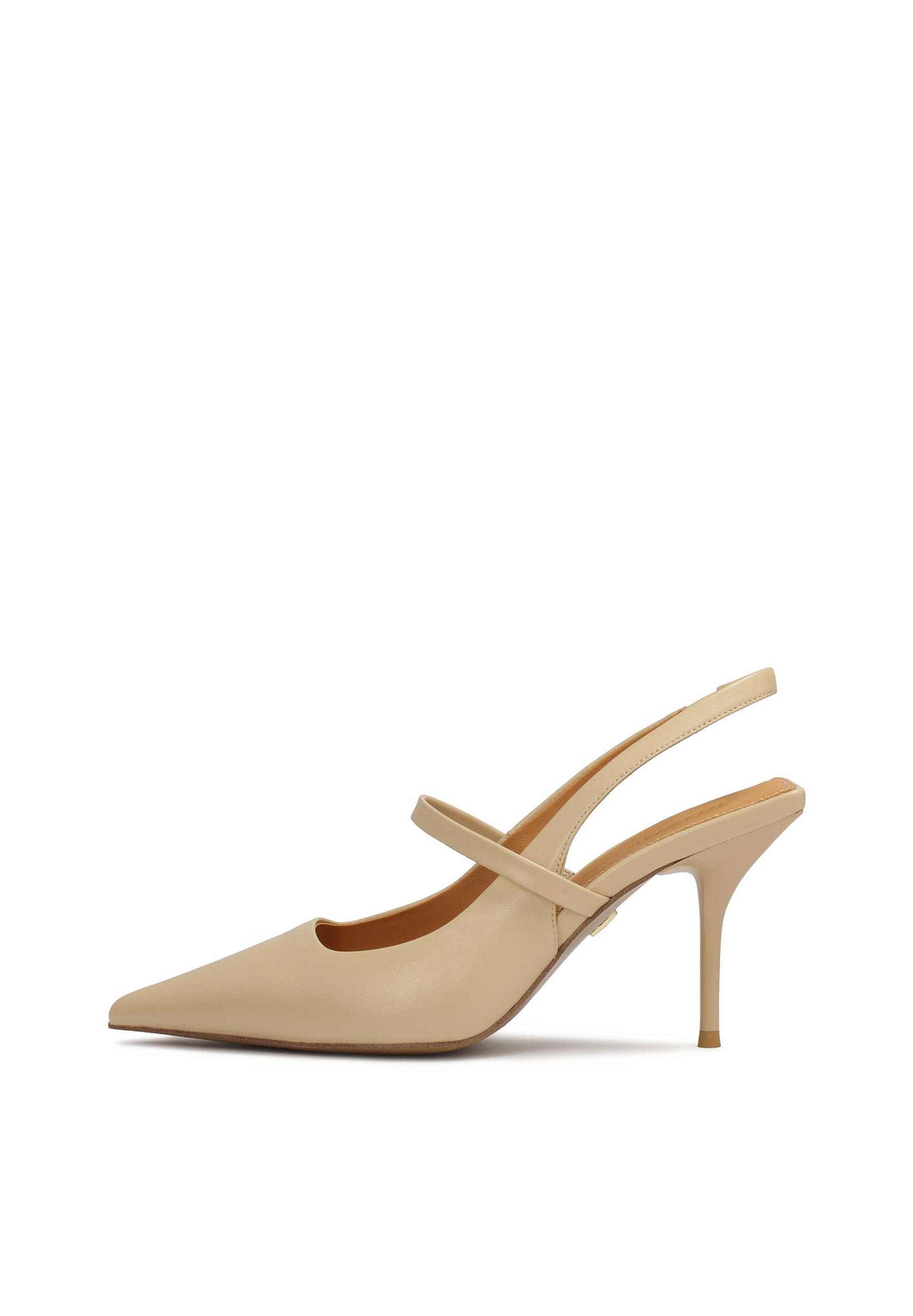 Kazar Дамски обувки на ток с отворена пета в бежово, Преглед на продукта