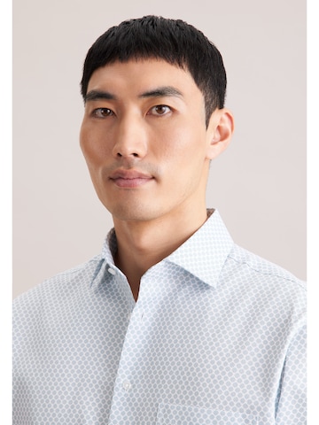 SEIDENSTICKER Regular Fit Business Hemd ' Schwarze Rose ' in Blau