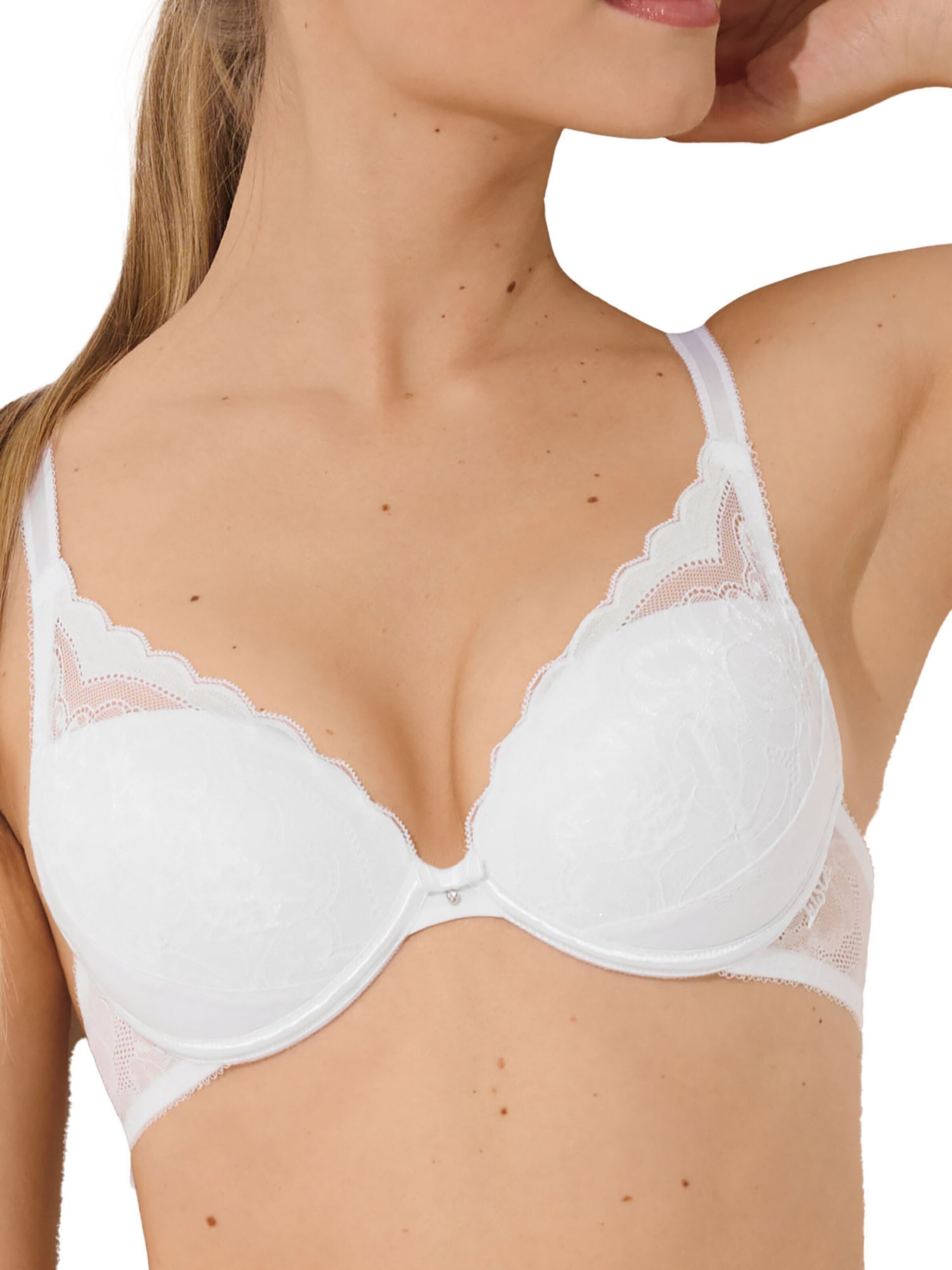 Lisca Push-up BH 'Evelyn'‌‌‌‌ in Weiß