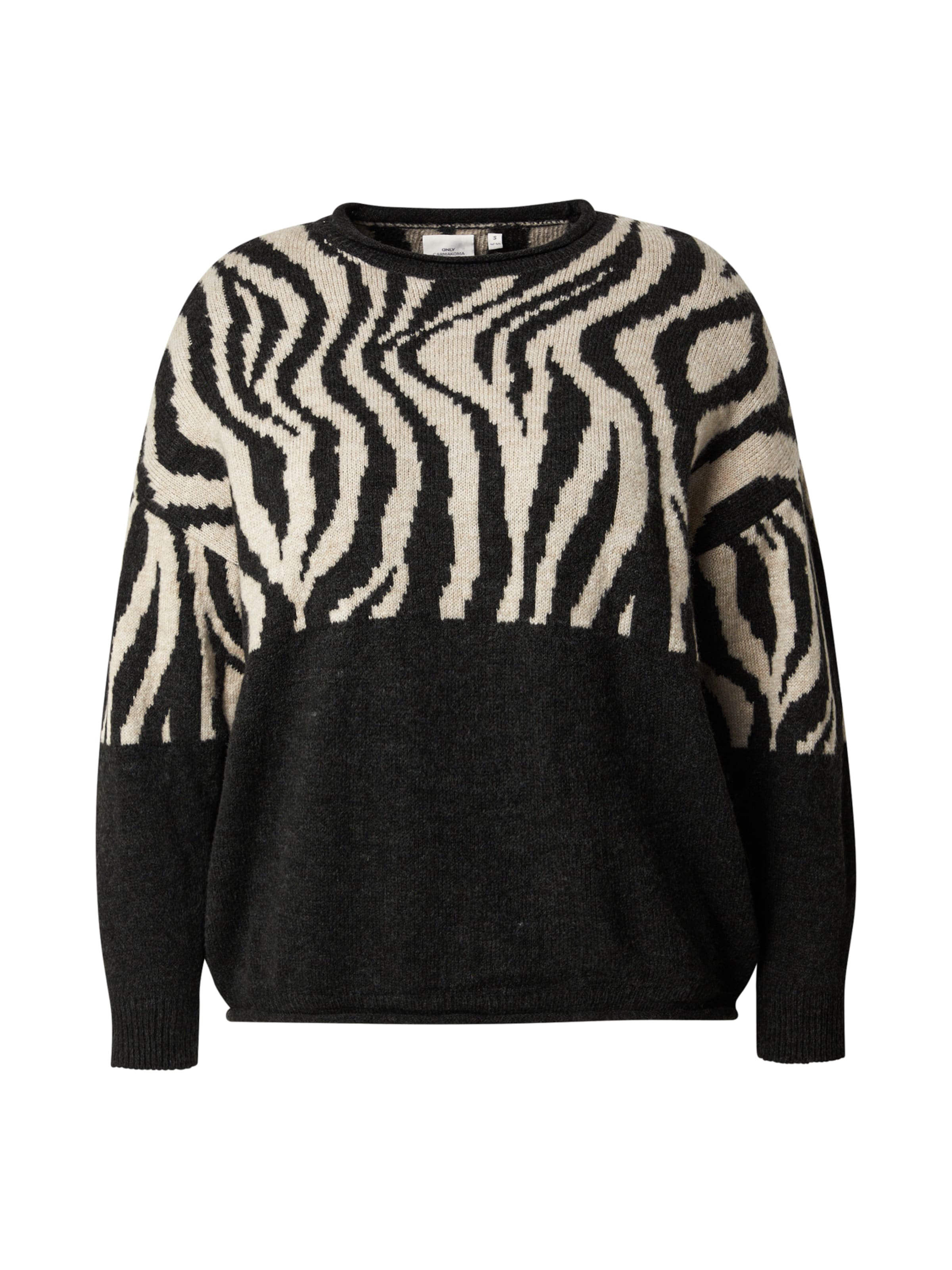 ONLY Carmakoma Pullover 'CARJade' in Schwarz: Vorderseite