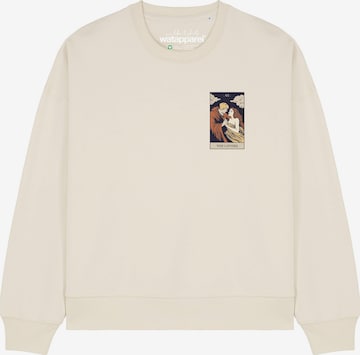 Sweat-shirt ' Tarot The Lovers ' Watapparel en blanc : devant