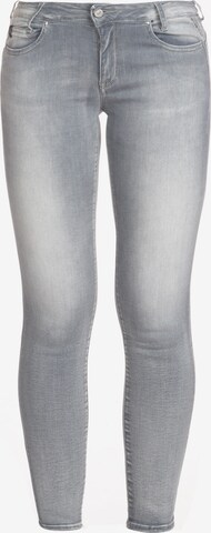 Le Temps Des Cerises Slim fit Jeans 'PULPHIGC' in Grey: front