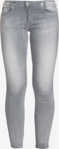 Le Temps Des Cerises Slim fit Jeans 'PULPHIGC' in Grey: front