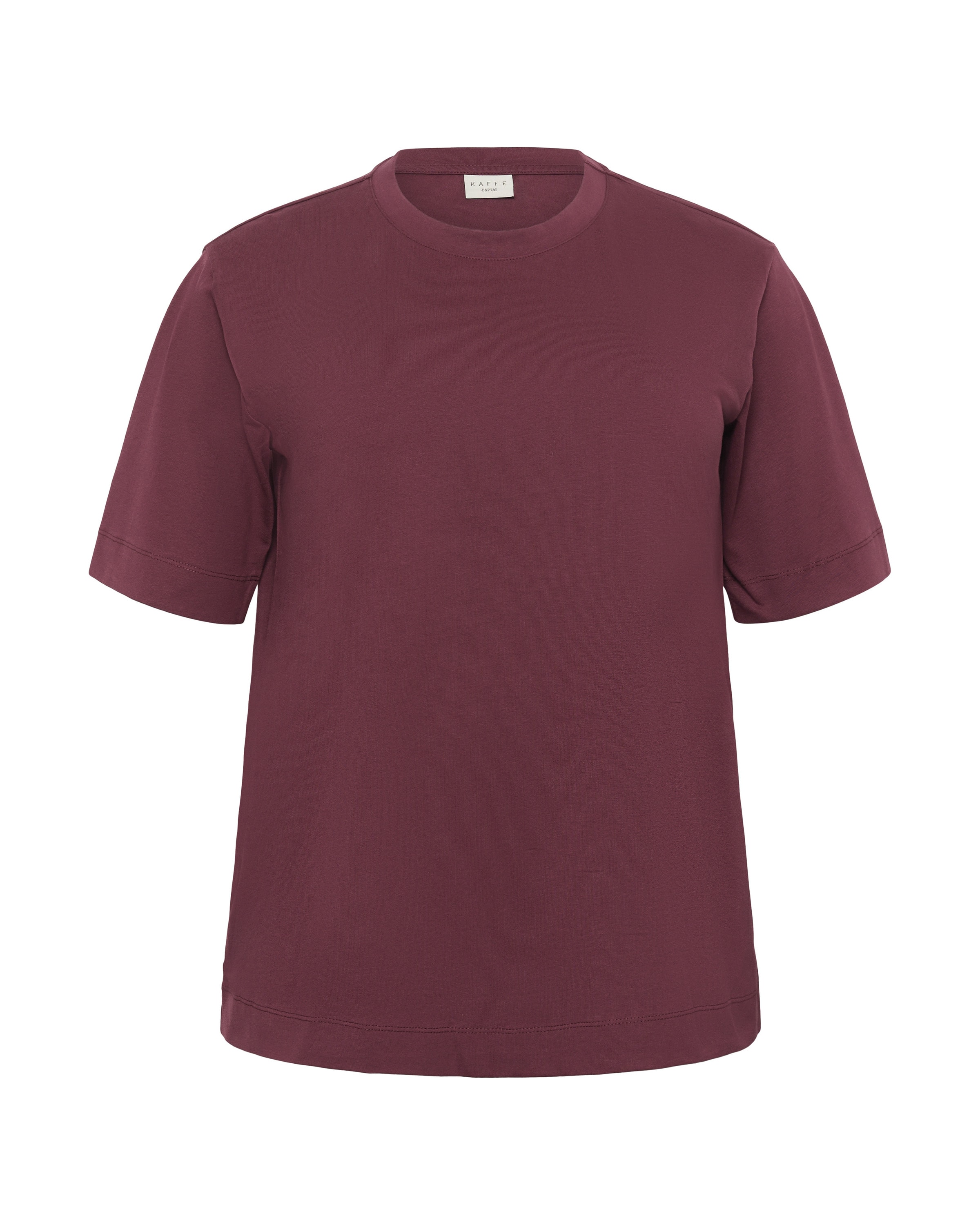KAFFE CURVE Majica 'KCMina' | rdeča barva: sprednja stran