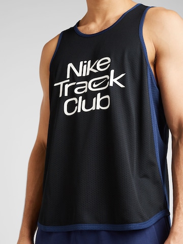 NIKE Функциональная футболка 'TRACK CLUB' в Черный