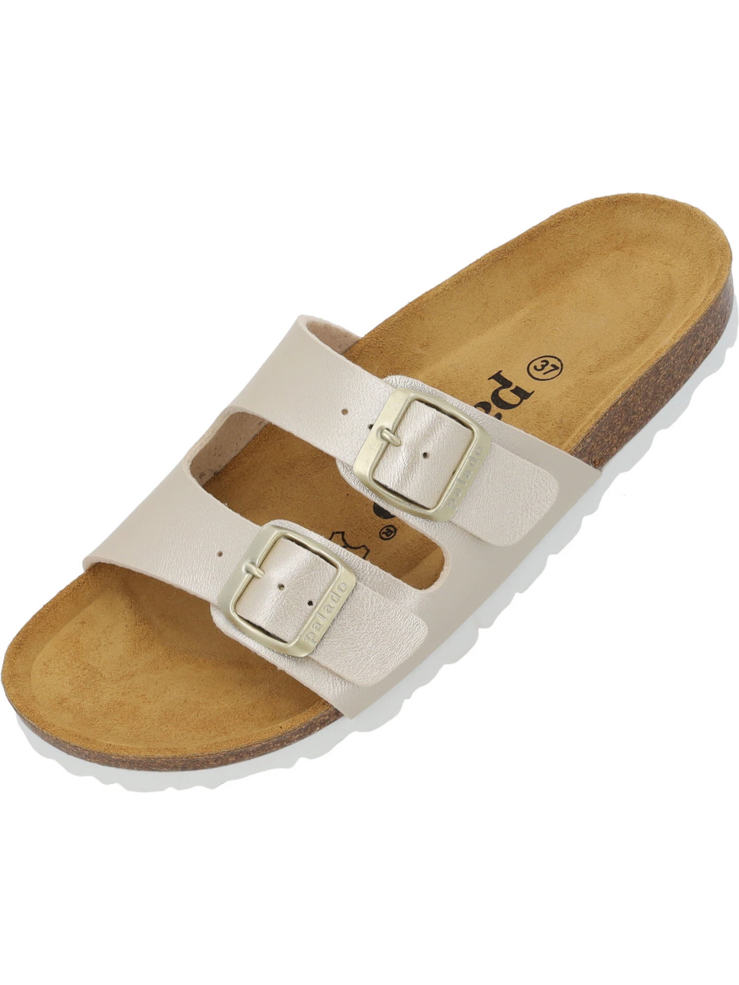 Palado Pantolette 'Palado Milos Metallic'‌‌‌‌‌‌‌‌‌ in Gold: Vorderseite